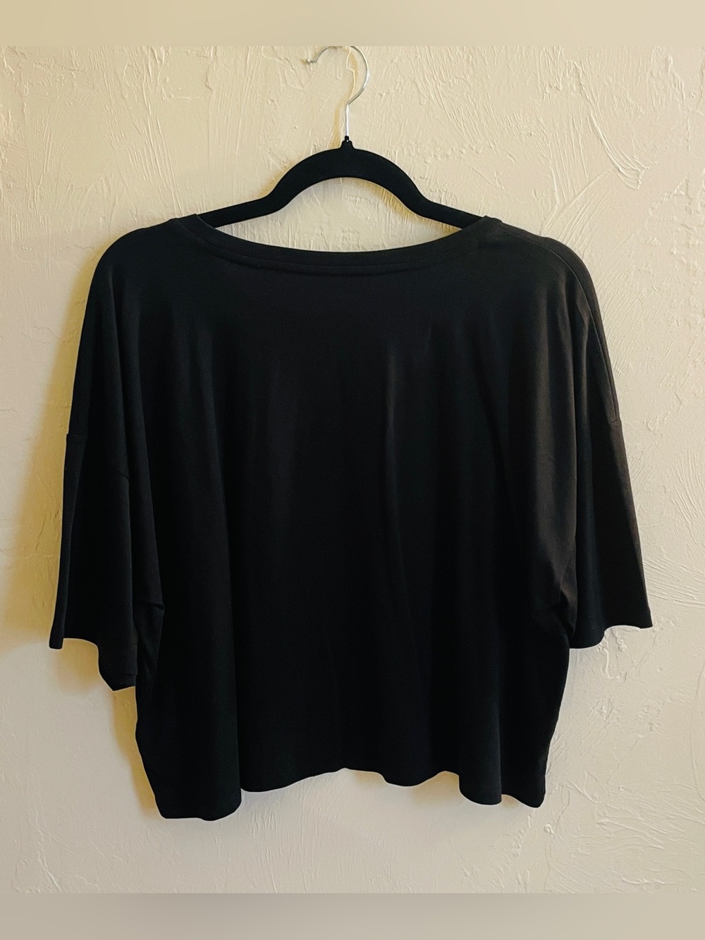 Michael Kors Black Short Sleeve Crop Top with MK Stud Logo - Picture 2 of 3